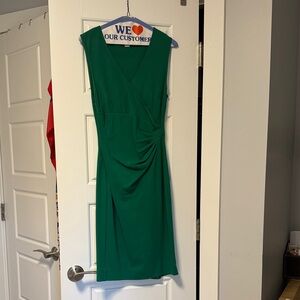 Diane Von Furstenberg Emerald Green Midi Dress